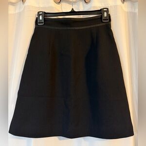 Vintage 90s Black A-Line Skirt Barami Couture USA Size 4